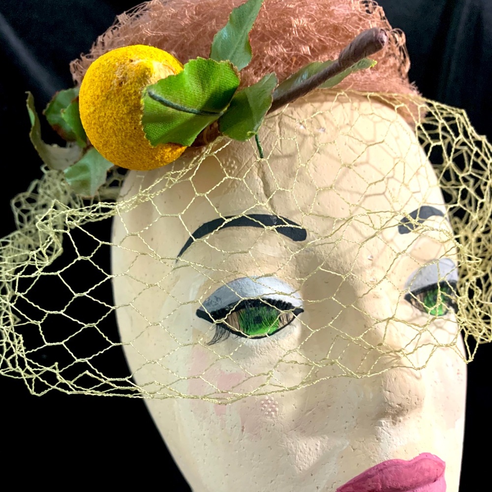 Vintage hat with netting